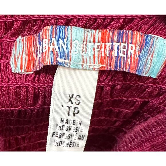 Urban Outfitters UO Rina Triangle Cami Burgundy Red Corset Top Size XS - Picture 13 of 14